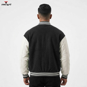 Blouson universitaire de baseball unisexe en toile 100 % coton coupe-vent pour l'hiver, modèle 2026, le plus vendu, haute qualité, personnalisable - Product Image 4