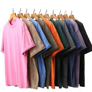 Camiseta Oversize para Hombre, Manga Corta, Color Sólido, Cuello Redondo, Algodón Jersey, Transpirable, Corte Casual, Logotipo Estampado en la Parte Delantera, Venta en Línea - Product Image 3