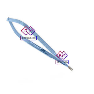 Porte-aiguilles micro-joncquilles Jacobson - lames droites recouvertes de TC avec verrouillage, manche rond en titane, 16,5 cm, par MEDICAB INSTRUMENTS - Product Image 4