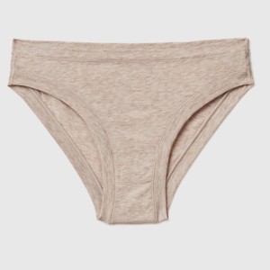 Culottes taille mi-haute sans couture pour femme, coupe haute, couleur unie, en Spandex/Coton tricoté, épaisseur standard, lavables en machine - Product Image 1