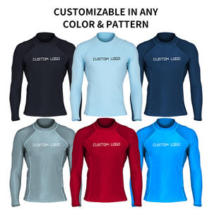 Camiseta de Compresión Personalizada para Hombre, Manga Larga, Protección UV UPF 50, Spandex, Secado Rápido, para Natación, Surf y Deportes Acuáticos 2026 - Product Image 2