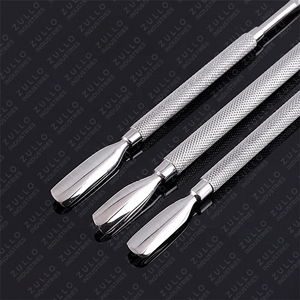 ชุดอุปกรณ์ดันหนังกำพร้าเล็บสแตนเลสสตีล 5 ชิ้น สีตามสั่ง ออกแบบเองได้ รับผลิตแบบ OEM ช้อนทำความสะอาดเล็บและกำจัดหนังกำพร้า - Product Image 5