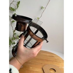 Vintage <b>Copper</b> <b>Lantern</b> Cylindrical Shape Metal Candle Holder for Home Decoration Durable Finish - Product Image 2