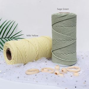 Cheap Price 4mm Twisted <b>Rope</b> Cotton Polypropylene Polyester Options Available Small Diameter <b>Rope</b> For Packaging Bundling Gift - Product Image 2