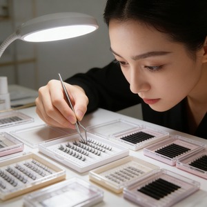 Ensemble de pinces à cils professionnelles en acier inoxydable avec logo personnalisé, emballage personnalisable pour extensions de cils et sourcils - Product Image 5