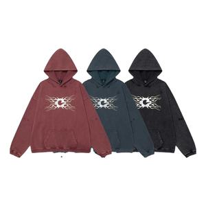 Vente en gros Pull-over à capuche 100% coton avec boutons et col personnalisés Sweatshirts d'hiver grande taille - Product Image 1