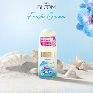 ซินดี้ บลูม โรลออนระงับกลิ่นกาย พรีเมียม 50 มล. สูตรปกป้องกลิ่นกายยาวนานด้วยซิลเวอร์ไอออน กลิ่นเฟรชโอเชียน แอนตี้แบคทีเรีย ป้องกันคราบ - Product Image 3