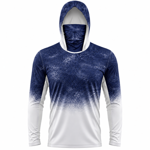 Chemise de pêche pour hommes d'extérieur à capuche, vêtements de performance, usine de vêtements OEM ODM - Product Image 2