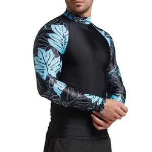 Men’s Gym Fitness Rash Guard <b>Compression</b> Shirt Quick Dry Long Sleeve Workout Sports Training UV Protection Activewear - Product Image 3