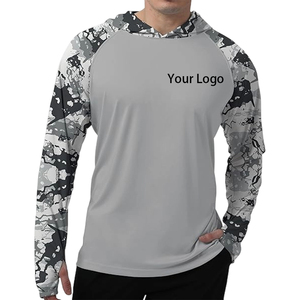 Hoodie de pêche personnalisé UPF 50+ à séchage rapide, manches longues, protection solaire, performance, polyester/nylon 180g, fabrication OEM - Product Image 6