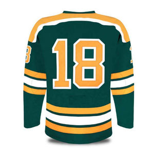 Vêtements de sport, maillot de hockey sur glace en polyester de haute qualité, personnalisable, nom de l'équipe, logo, design professionnel durable pour les joueurs de hockey - Product Image 3