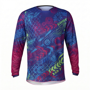 Jersey de Ciclismo de Montaña de Secado Rápido de Poliéster para Motocross DH MX Downhill Offroad para Hombre - Product Image 1