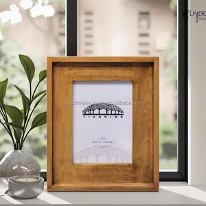 Wholesale classic natural <b>wood</b> <b>photo</b> <b>frame</b> decorative wooden strip <b>photo</b> <b>frame</b> - Product Image 4