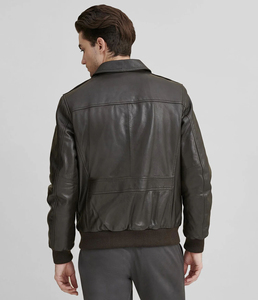Chaqueta de cuero de diseño nuevo y personalizado para hombre, estilo urbano, chaqueta de invierno elegante, chaqueta de cuero personalizable. - Product Image 3