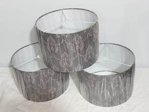 Modern ikat drum <b>lamp</b> <b>shade</b> featuring an elegant printed floral pattern with Spider fittings best for floor <b>lamp</b> & pendent <b>lamp</b> - Product Image 4