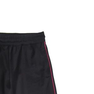 Men's <b>Black</b> Sweatpants With Pink Side Stripe Elastic Waist Casual Joggers Midweight Knitted Breathable Autumn Wear - Product Image 4