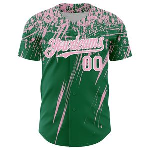 Maillot de baseball personnalisé, antibactérien, séchage rapide, manches courtes, unisexe, vêtements de sport pour adultes, coton biologique, logo sur le devant - Product Image 2