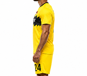 Camiseta de fútbol de secado rápido unisex personalizada, conjunto de uniforme de ropa deportiva sublimada con logotipo de nombre de equipo en blanco para adultos - Product Image 2