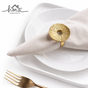 Set of Decorative Brass Leaf Napkin Rings Elegant Table Setting Holder Wedding Dining Table Decor Reusable Napkin Accessories - Product Image 6