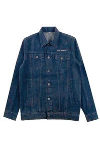 Wholesale Price Cotton Made Stylish Men Ripped <b>Jeans</b> Jacket Best Arrival Factory Fresh Outlet Long Sleeved Men Denim Jacket - Product Image 4