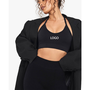 Nuevo sujetador deportivo sexy con tirantes finos, acolchado, espalda cruzada abierta, a prueba de golpes, de alto impacto, para gimnasio, entrenamiento al aire libre, top activo para mujer. - Product Image 1