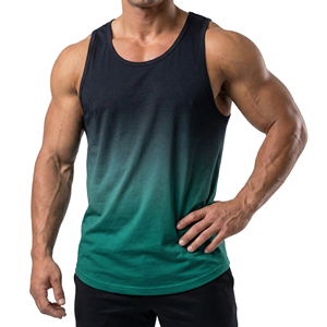 Custom Printed Men's Muscle Tank Top Wholesale Gym Wear Fitness Athletic Training Sleeveless Shirt Breathable Gym <b>Vest</b> Tank Tops - Product Image 6