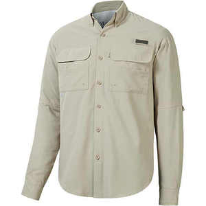 Camisa de Pesca Transpirable para Hombre, Talla Grande, con Mangas Convertibles, Protección UPF 50+, Malla de Poliéster con Ventilación Trasera, Botones, para Senderismo al Aire Libre - Product Image 5