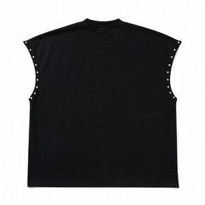 Débardeur imprimé personnalisé en jersey 100 % coton, style vintage, sans manches, unisexe, pour l'été, vente en gros OEM, mode - Product Image 2