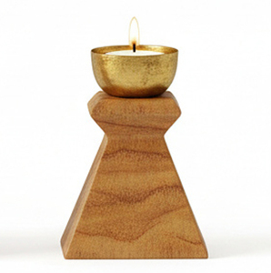 Hot Arrival Wooden <b>Tea</b> <b>Candle</b> Holder Perfect for Wedding Rustic Decor Piece and Party Decoration Customize Size Shape - Product Image 5
