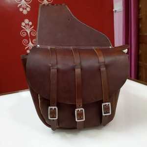 Sac de selle en cuir pour chevaux Sacs de selle en cuir véritable de qualité supérieure usinés à la main - Product Image 1