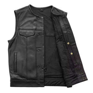 Chaleco de Motocicleta de Cuero de Primera Calidad, Diseño Personalizado, Talla Grande, Resistente al Viento, Hecho en Pakistán 2026 - Product Image 4