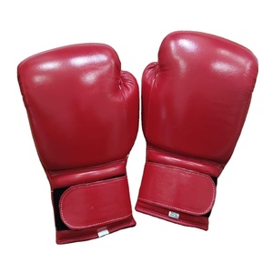 Guantes de Boxeo de Piel Roja Oscura con Correa y Logotipo Personalizado, Modelo Recién Llegado, Servicio OEM, RTS, para Entrenamiento CP-BG-52 - Product Image 3