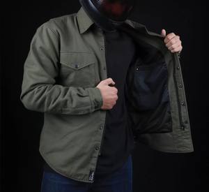 Camisa de Franela Estilo Vintage para Motocicleta, Protección Contra el Viento, Diseñada para el Invierno, Resistente a la Abrasión, Unisex, Seguridad para Motociclistas - Product Image 4