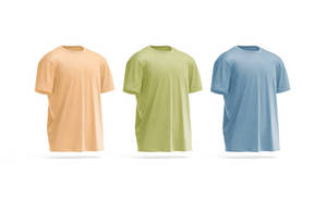 เสื้อยืดผู้ชายคอกลมผ้าคอตตอนลำลองระบายอากาศได้ดีแห้งเร็ว220ก. - Product Image 2