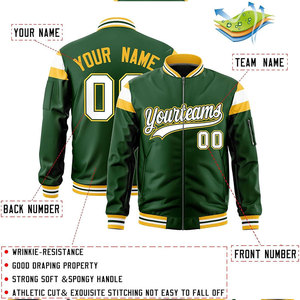 Men Fashion Satin Varsity <b>Jacket</b> Windproof Breathable Zipper Closure Turn-down Collar Custom Streetwear Team Name Satin <b>Jacket</b> - Product Image 1