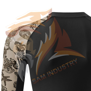 Customized Printing Men's <b>Compression</b> <b>Shirts</b> Long Sleeve High Quality Polyester/Cotton Breathable & Quick Dry <b>Compression</b> <b>Shirts</b> - Product Image 3