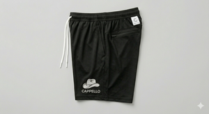 Shorts de randonnée décontractés pour hommes en polyester à séchage rapide, respirants, avec taille élastique et cordon de serrage, motif graphique, logo personnalisé OEM - Product Image 4