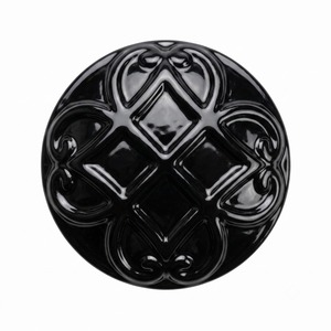 Classic Round Cast Iron <b>Drawer</b> Knob With Floral Carved Design For Cabinet Door Mounting Easy Installation Type Hardware For Home - Product Image 3