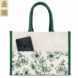 Bolsa de Compras de Lona de Algodón Laminada de 220 GSM para el Mercado, Compras, Uso Diario, Impresión Personalizada, Venta al por Mayor, Marca Privada - Product Image 3