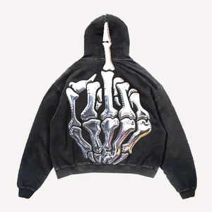 Sudadera con Capucha Térmica Extra Grande de Invierno, 100% Algodón, Bordada, con Diseño 3D de Ángel Cupido, Multidiseño, Tipo Canguro, de Alta Calidad - Product Image 1
