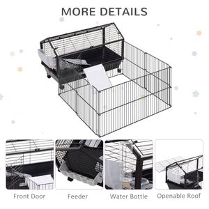Gabbia di Lusso per Allevamento di Piccoli Animali: Ideale per Uccelli, Gatti, Polli, Conigli e Cani - Product Image 6
