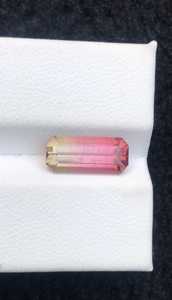 Tourmaline naturelle bicolore facettée, pierre précieuse en vrac, clarté impeccable pour la fabrication de bijoux, bagues, pendentifs, boucles d'oreilles, perles en vrac - Product Image 4