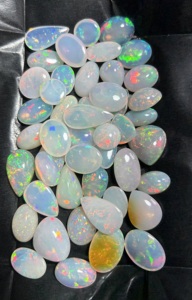 AAA+ Natural Big Size White Opal Cabochon Multi Fire <b>Rainbow</b> Faceted Oval Pear Loose Opal Gemstones Trimurti Gems for - Product Image 4