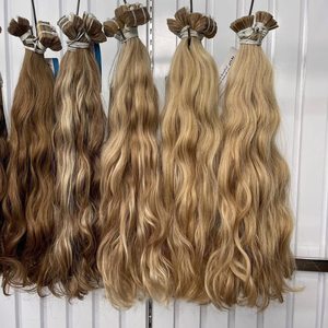 Extensiones de Cabello de Lujo 100% Vietnamitas, Trama Doble a Máquina, Color Natural Ondulado, 100 Gramos por Paquete, Cabello Thanh Sin Enredos - Product Image 5