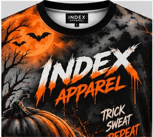 T-shirt à manches courtes pour hommes, motif citrouille d'Halloween, imprimé chauve-souris, coupe régulière, décontracté, col rond - Product Image 5