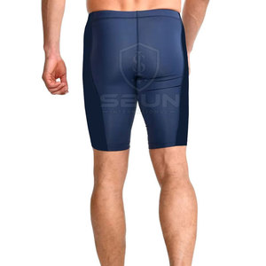 High Quality <b>Men</b> <b>Compression</b> <b>Shorts</b> Elastic Waist Breathable Quick Dry Spandex/Polyester High Street Gray Color - Product Image 2