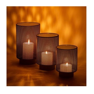 Hammered Votive Shaped Copper <b>Empty</b> Candle Vessel <b>Jar</b> Container - Product Image 1