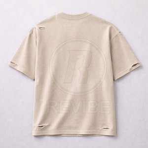 เสื้อยืดพิมพ์ลายนูนทำจากผ้าฝ้ายโพลีเอสเตอร์ - Product Image 2