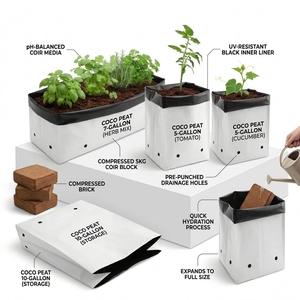 Sacs de culture en plastique respirants et réutilisables de haute qualité à faible coût pour la culture hydroponique de champignons et de fleurs en serre - Product Image 5