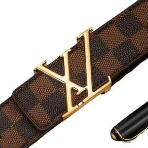 Ceinture pour homme en cuir de vache véritable de style occidental, personnalisée avec une boucle en alliage en forme de lettre L - Product Image 6
